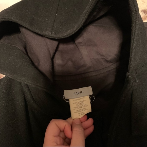 Zipped Pea Coat with hood - Picture 3 of 5